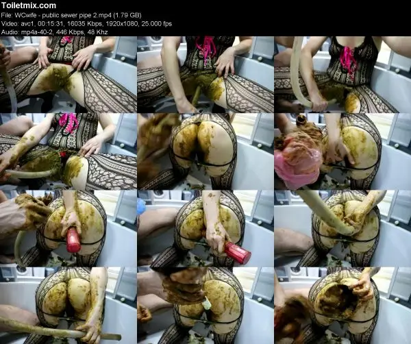 WCwife – public sewer pipe 2 women scat videos, 2020