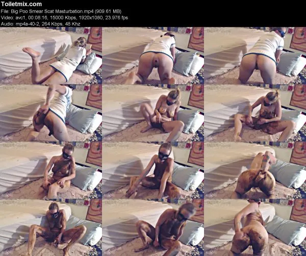 Big Poo Smear Scat Masturbation