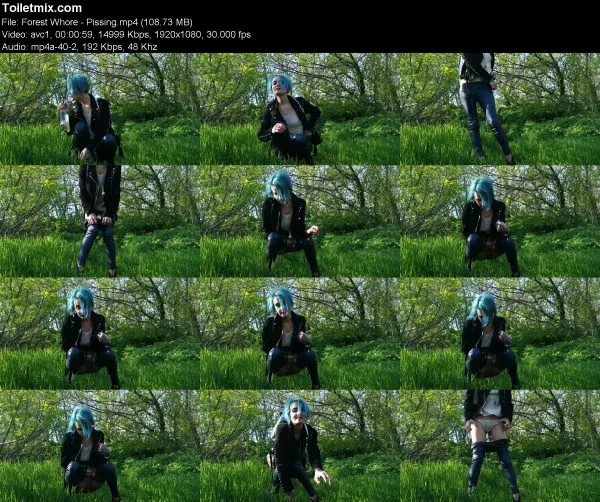 Forest Whore – Pissing pissing in public, HD 2020