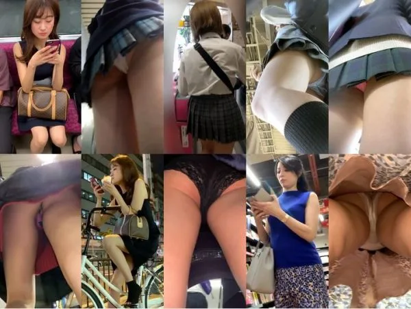 Gcolle Upskirt Japanese Voyeur camera【永久保存版】まんこはみ出し寸…