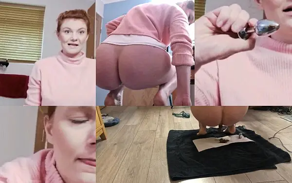 Hayley-x-x – Shitting – Butt plug face expressions