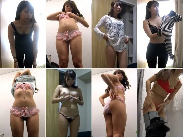 Gcolle changing 【胸チラアリ盗撮】マジの美女