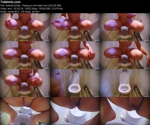 IsobellVonHell – Peeing on the toilet