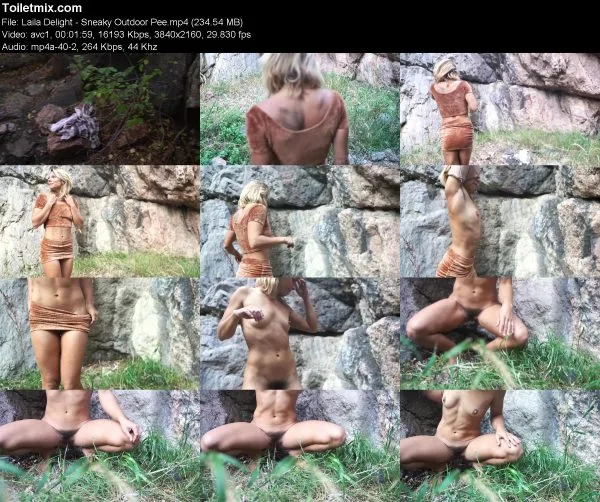 Laila Delight – Sneaky Outdoor Pee