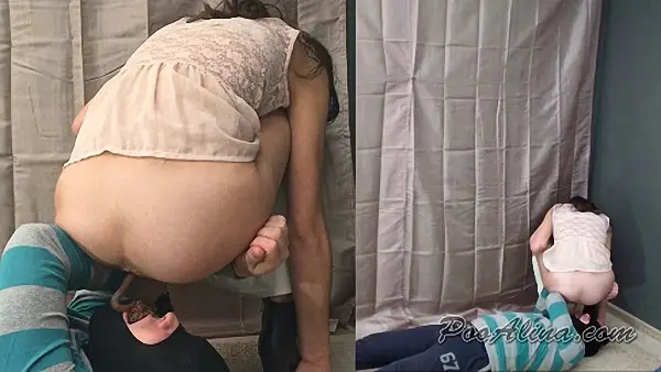 PooAlina – Alina liquid pooping and dancing on slave