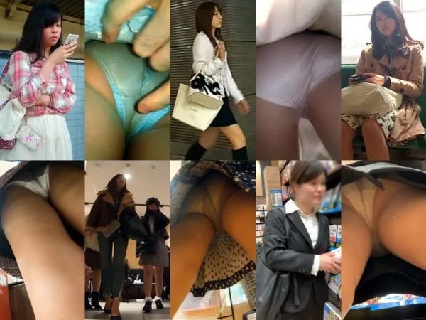 【逆さ撮り】美人おばさんパンチラ集 Japanese Voyeur Street Upskirt