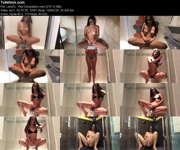 LanaTy – Pee Compilation