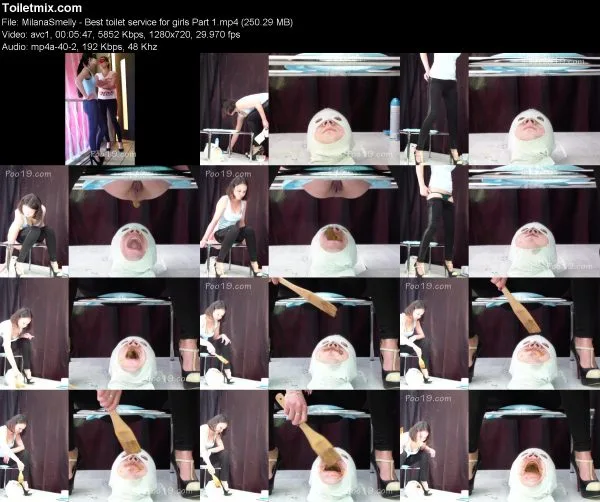 MilanaSmelly – Best toilet service for girls Part 1
