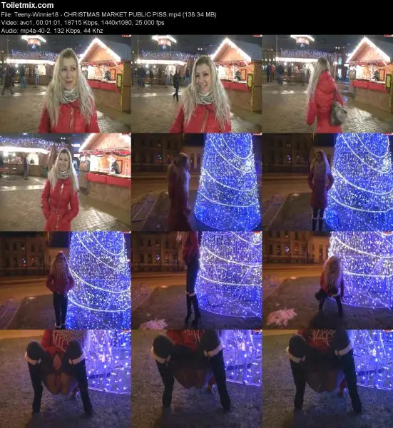 Teeny-Winnie18 – CHRISTMAS MARKET PUBLIC PISS