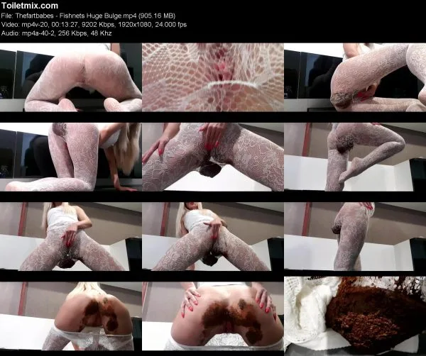 Thefartbabes – Fishnets Huge Bulge