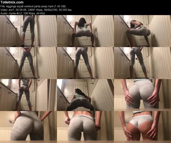 leggings squat workout panty poop