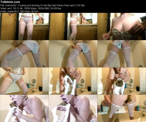 CosmicGirl – Fucking and Sucking On My Big Hard Panty Poop