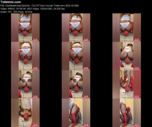 GoddessKinkyCaramel – Out Of Town Human Toilet