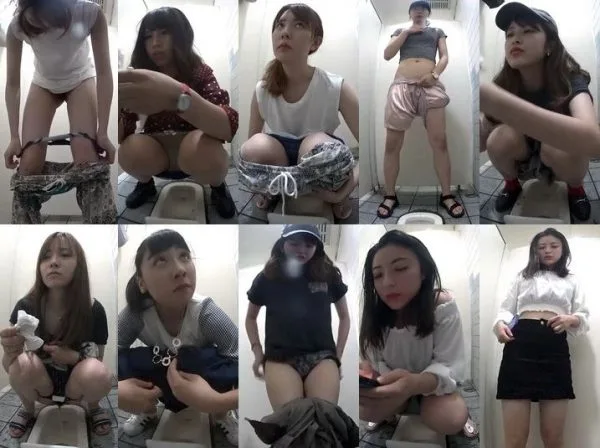 Hidden Toilet 無修正　和式トイレ3カメ盗撮（黄金の聖水�…