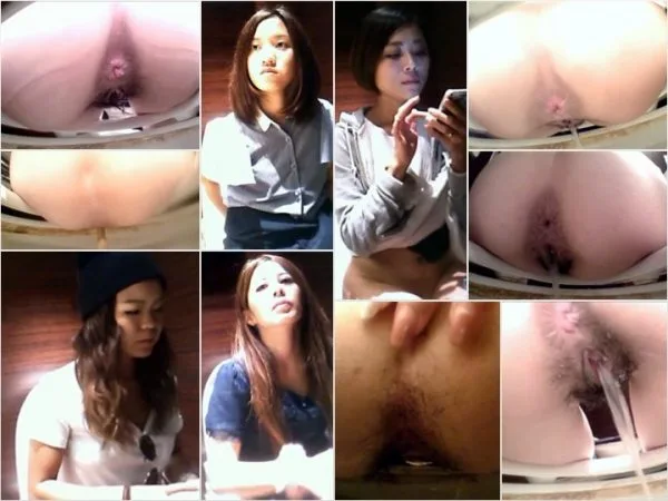 Hidden Toilet 無修正　和式トイレ3カメ盗撮（黄金の聖水�…