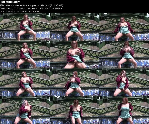 Alhana – steel smoke and piss quickie
