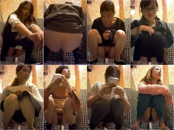 Amateur Pee Voyeur Bar toilet 4-6