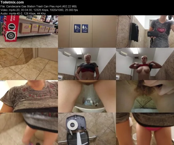 Candiecane Gas Station Trash Can Piss