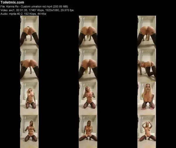 Karma Rx – Custom urination vid