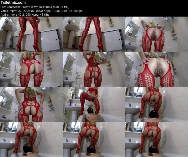 Scatdesire – Slave is My Toilet toilet slave, FullHD 2020