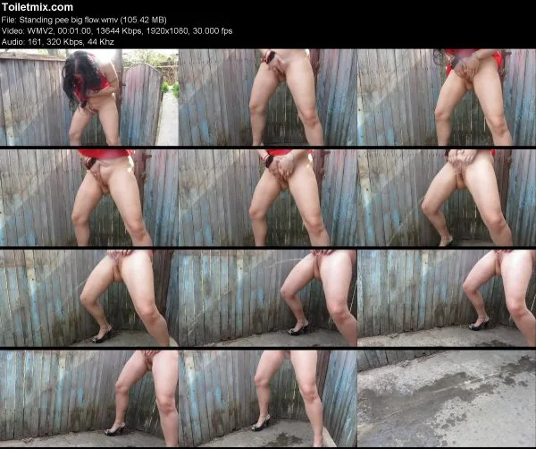 Standing pee big flow