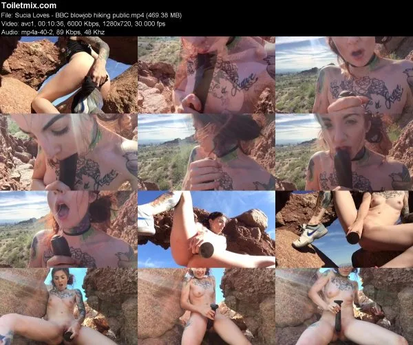 Sucia Loves – BBC blowjob hiking public