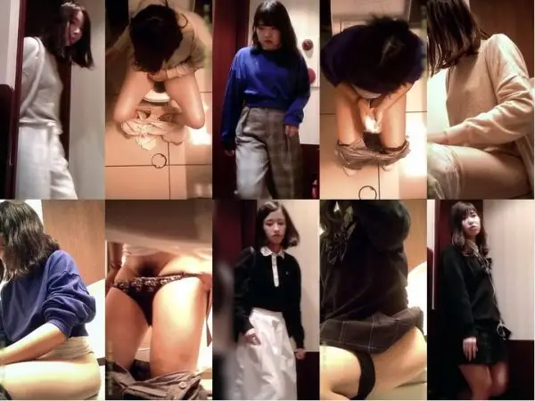 和式盗撮　20代から40代まで全7名中大2名 Toilet Voyeur