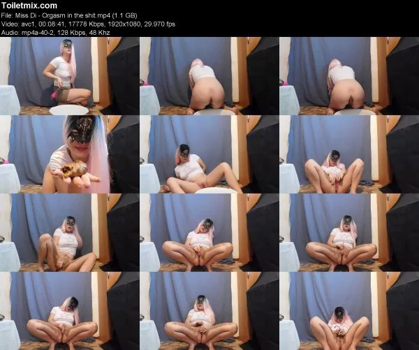 Miss Di – Orgasm in the shit women scat videos, 2020