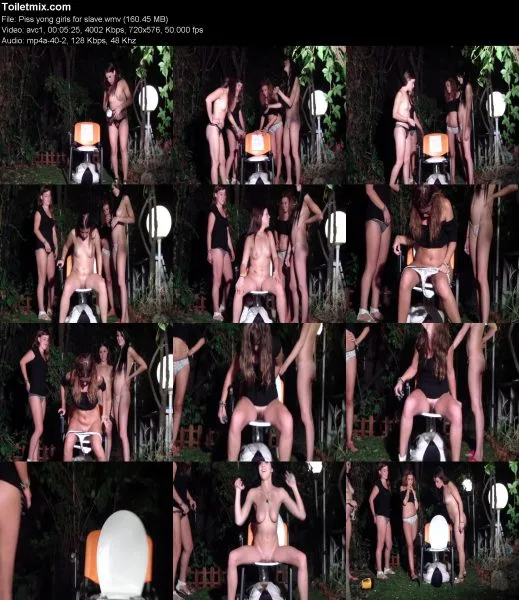 Piss yong girls for slave