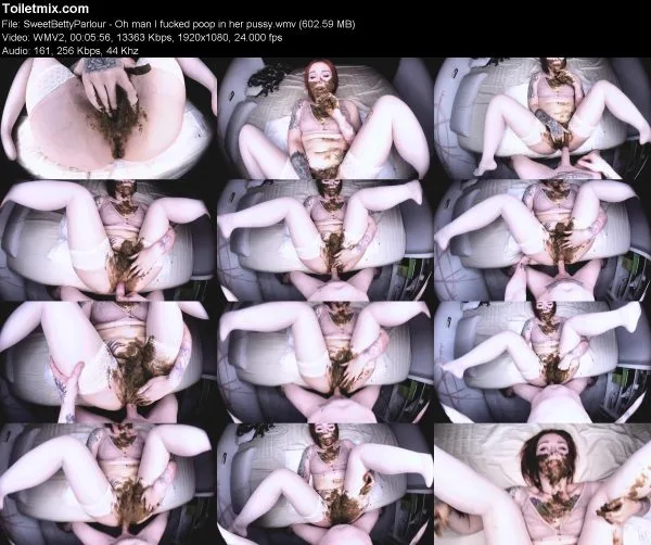 SweetBettyParlour – Oh man I fucked poop in her pussy