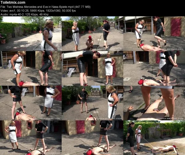 Two Mistress Mercedes and Eva in Nass-Spiele