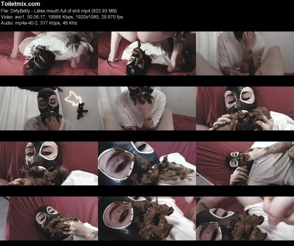 DirtyBetty – Latex mouth full of shit