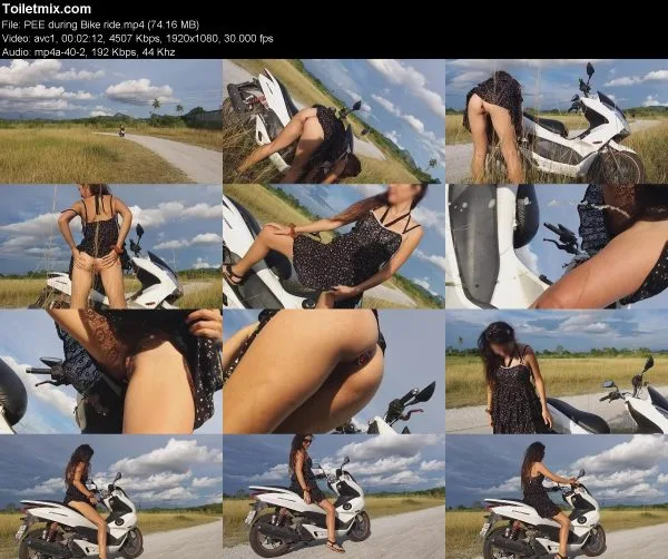 PEE during Bike ride