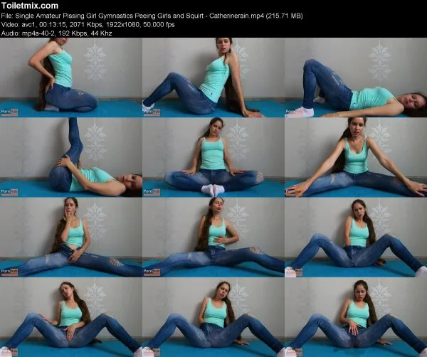 Single Amateur Pissing Girl Gymnastics Peeing Girls and Squirt – Catheri…