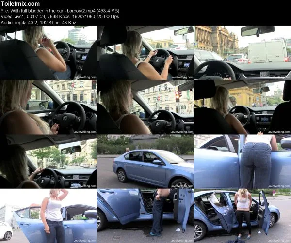 With full bladder in the car – barbora2