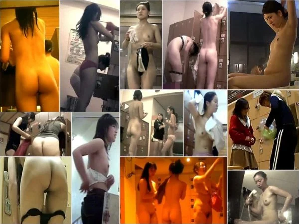 Shower Locker Room Voyeur カメラに気づいた彼女がビックとした表情が