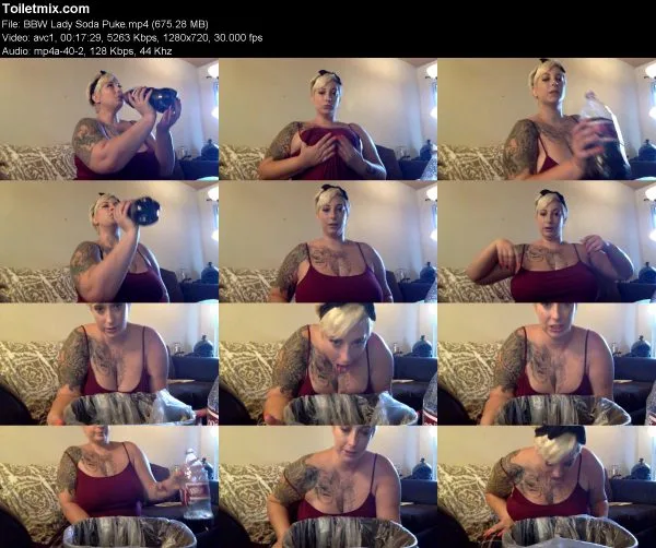 BBW Lady Soda Puke