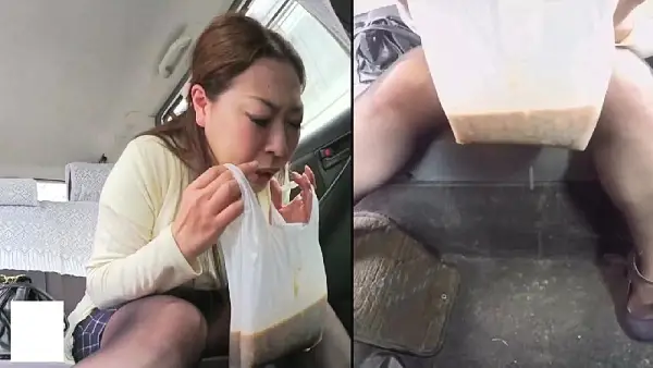Carsick Girls Puking