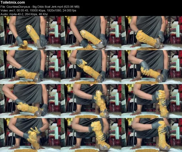 CountessDionysus – Big Dildo Scat Jerk