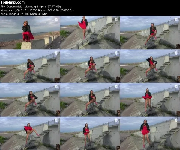 Oopsmodels – pissing girl