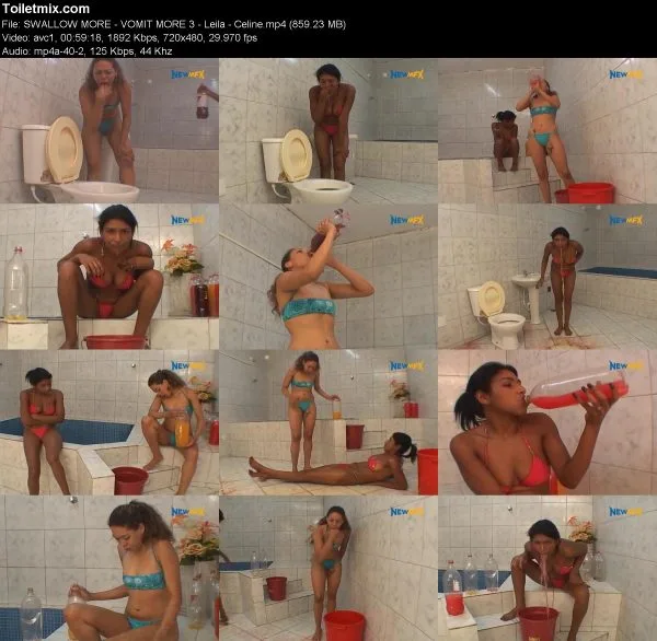 SWALLOW MORE – VOMIT MORE 3 – Leila – Celine