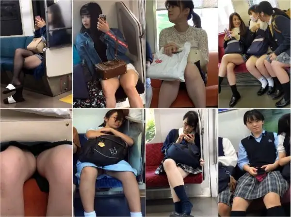 Metro Upskirt [4K動画][顔出し]本気かわいいハーフJDの丸見�…