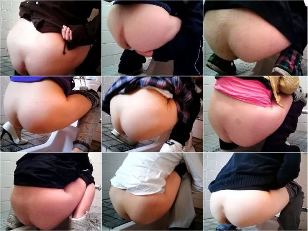 【トイレ盗撮】ドスケベおまんこをカメラに…Toilet Voyeur