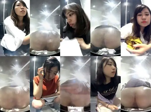 Toilet Voyeur【総勢7名】新・美人が多い駅トイレ 3段