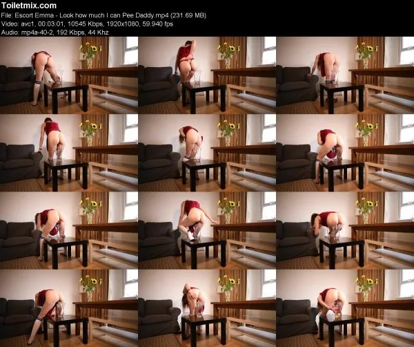 Escort Emma – Look how much I can Pee Daddy