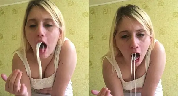 Girl make herself vomit spy camera