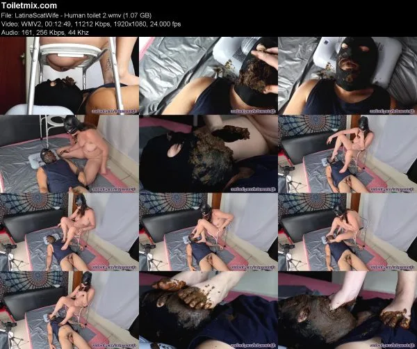 LatinaScatWife – Human toilet 2