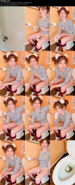VibeWithMolly – Role play poop in bathroom