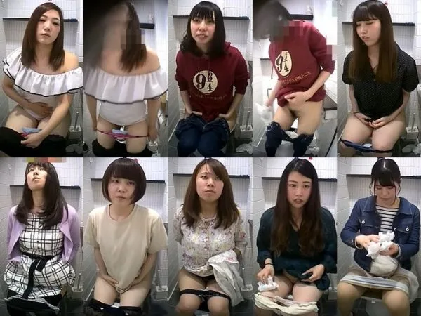 Toilet Voyeur ケツ穴開いてう〇こ出した後生理のペーパー…