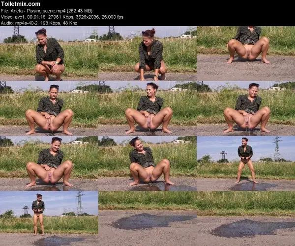 Aneta – Pissing scene